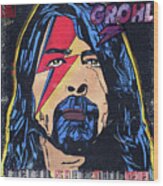 Rock N Roll Rebel Wood Print