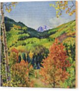 Rocky Mountain Paradise Wood Print