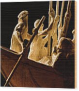 Rowing Sculpture1 Wood Print