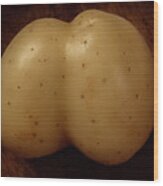 Rude Potato #4 Wood Print