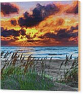 Sailors Warning Ap Wood Print