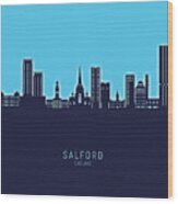 Salford England Skyline #66 Wood Print