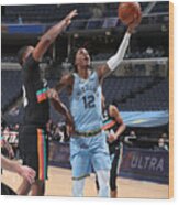 San Antonio Spurs V Memphis Grizzlies Wood Print