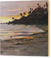 San Clemente Sunset Wood Print