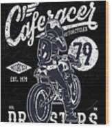 San Francisco Cafe Racer Motorcycles Wood Print