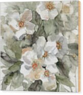 Sandstone Floral Wood Print