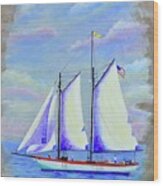 Schooner Wood Print