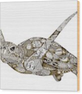 Sea Turtle Wood Print