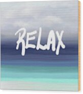 Sea View 279 Relax By Lucie Dumas Wood Print