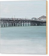 Seal Beach Pier California Panorama Photo Wood Print