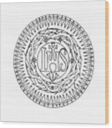 Seal Of Jesuits Society Of Jesus Wood Print