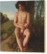 Seated Young Shepherd, 1834 Wood Print