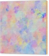 Secret Garden Colorful Abstract Painting Wood Print