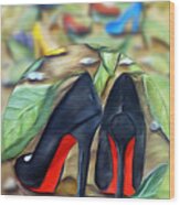 Shoe Garden Wood Print