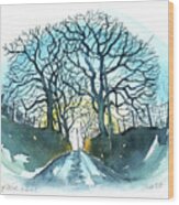 Shropshire Lane Wood Print