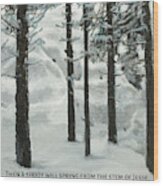 Silence - Christmas Card Version Wood Print