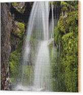 Silky Waterfall Wood Print