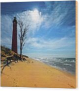 Silver Lake Lighthouse..... Img_8835 Hres Wood Print