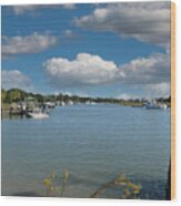 Small Fishing Town - Mcclellanville South Carolina Wood Print
