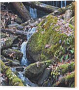 Small Waterfall Wood Print