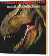 Smithsonian T Rex Hall Of Fossils Wood Print
