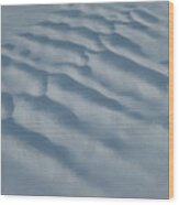 Snowdrift Texture Wood Print