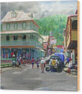 Soufriere Town Wood Print