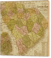 South Carolina 1844 Wood Print