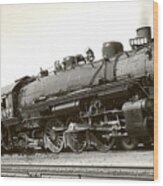 Vintage Railroad - Southern Pacific 2475. 2-6-0 Wood Print