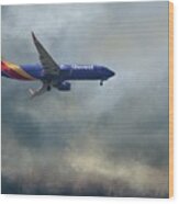 Southwest Airlines Boeingb 737 Max 8 Wood Print