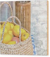 Spanish Lemons Wood Print