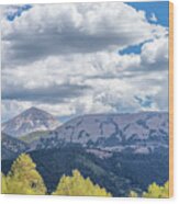 Spanish Peaks Country Colorado Panorama Wood Print