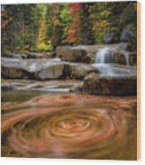 Spin Cycle 2, Sawyer River Nh Wood Print