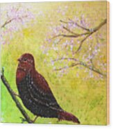 Spring Bird Wood Print