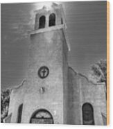 St Joseph's Church, Los Cerrillos, New Mexico Wood Print