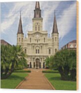 St Louis-cathedral New Orleans Wood Print