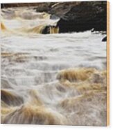 St Louis River Waterfall Wood Print