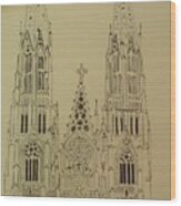 St Patrick's Cathedral Wood Print