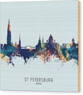 St Petersburg Russia Skyline #31 Wood Print