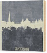 St Petersburg Russia Skyline #60 Wood Print