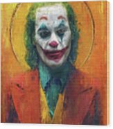 Star Icons Joker - Oryginal Artwork By Vart. Wood Print
