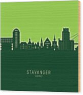 Stavanger Norway Skyline #66 Wood Print