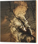 Steam Cloud Holding The Sun December 27 2020 Wood Print