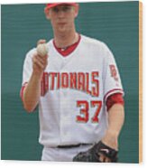 Stephen Strasburg Wood Print