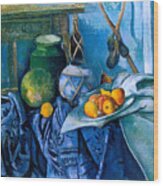 Still Life With A Ginger Jar And Eggplants 1893 Wood Print