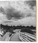 Storm Clouds Over Plum Island Wood Print