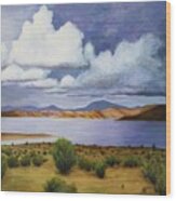 Storm On Lake Powell - Right Panel Of Three Wood Print