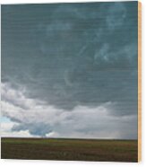 Storm Over The Plains Wood Print