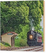 Strasburg Railroad Locomotive Canadian #89 Wood Print