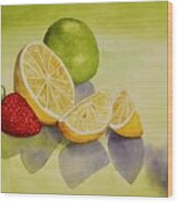 Strawberry Lemonade Wood Print